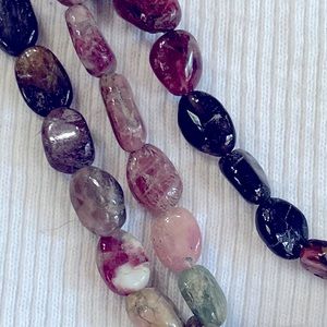 220.00 Cts. Natural three strand watermelon.Tourmaline Gemstones